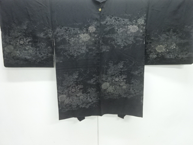 JAPANESE HAORI / WOVEN FLORAL PLANTS